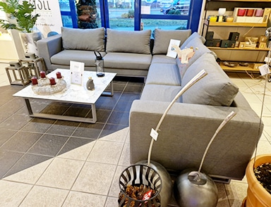 Ensemble salon lounge set avec table basse