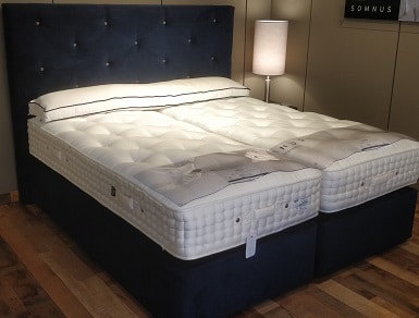 Lit Somnus Opes (bases, matelas, tête de lit « Warwick ») promo